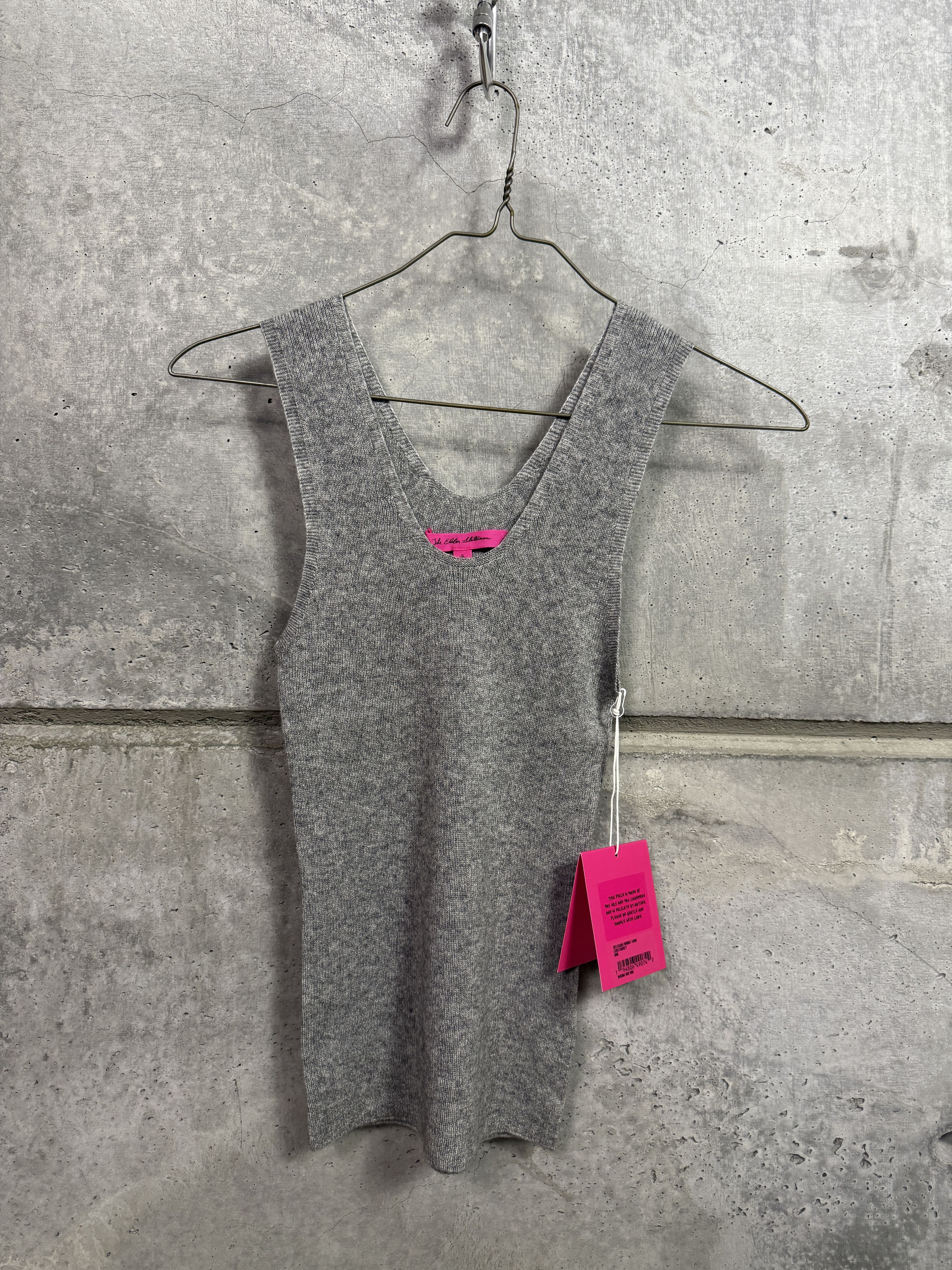 The Elder Statesman $395 The Elder Statesman Delicash Light Grey Tank Top Size S / US 4 / IT 40 - 7 Thumbnail