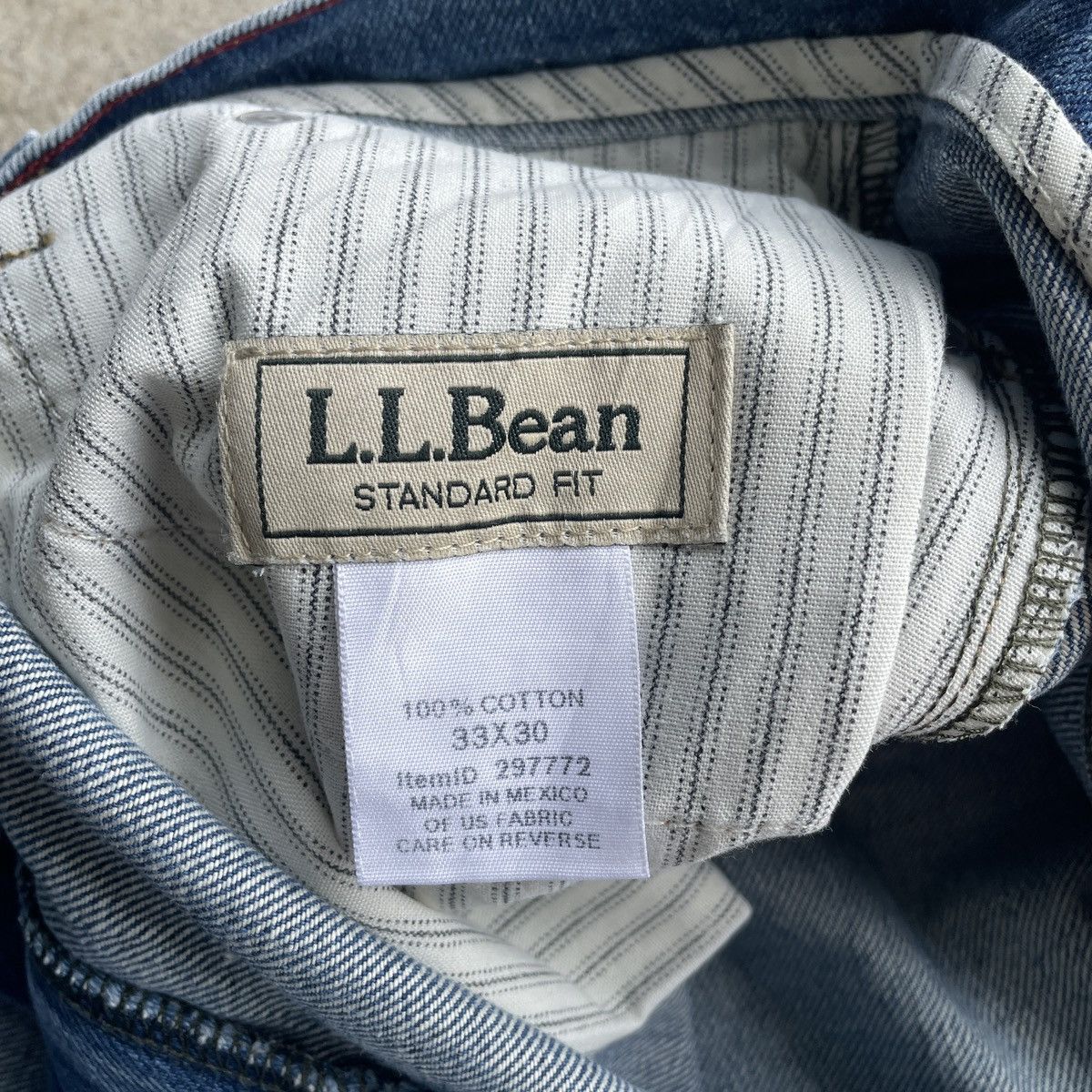 L.L. Bean Vintage L.L BEAN Jeans Faded Distressed Pants Denim W34x30 Size US 34 / EU 50 - 7 Thumbnail