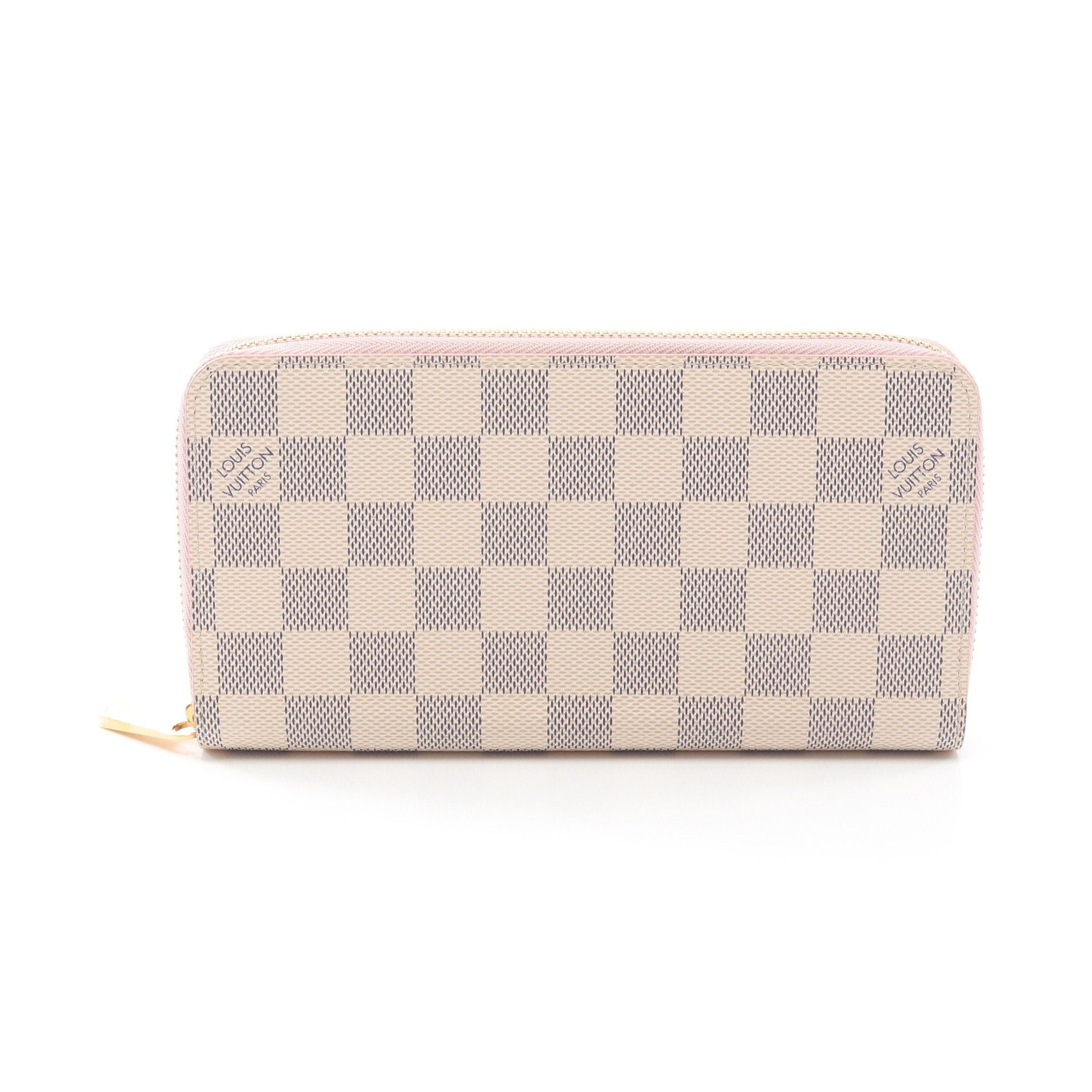 Louis Vuitton Louis Vuitton Zippy Wallet Damier Azur Rose Ballerine Round Zipper Long White Size ONE SIZE - 1 Thumbnail