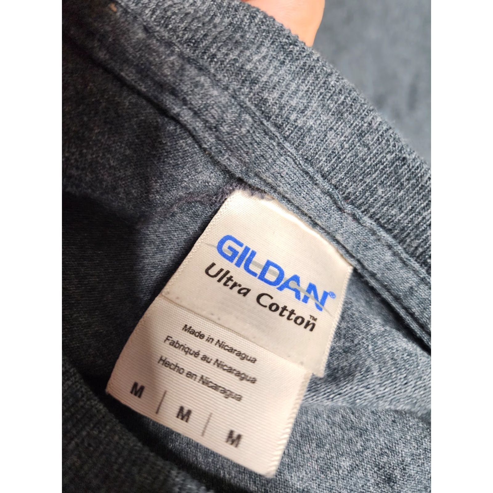 Gildan Gildan Gray Racing T-Shirt Mens M 2015 Eldora Speedway World 100 Double-Sided Short Sleeve Cars USA Size US M / EU 48-50 / 2 - 5 Thumbnail