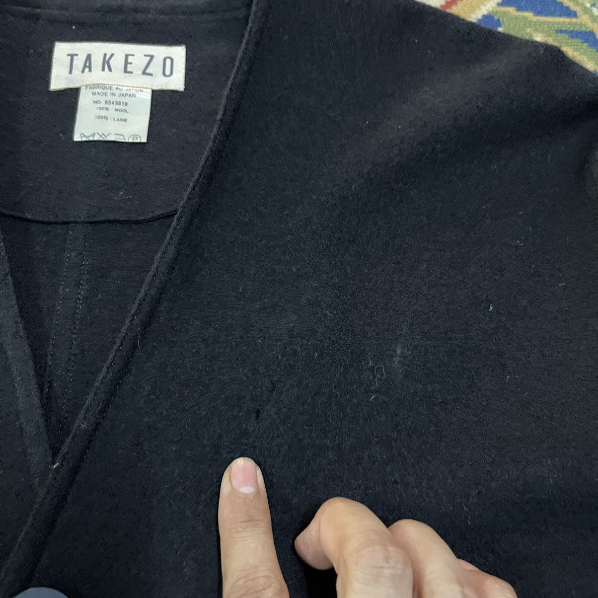 Yohji Yamamoto Vintage Takezo Wool Jacket Yohji Yamamoto Inspired Size US L / EU 52-54 / 3 - 6 Thumbnail
