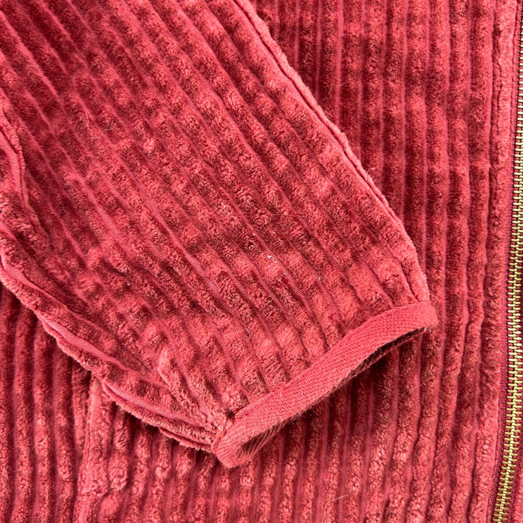 Vintage VINTAGE Woolrich Jacket Womens L Red Corduroy Full Zip Cropped Thick Cotton Y2K Size L / US 10 / IT 46 - 5 Thumbnail