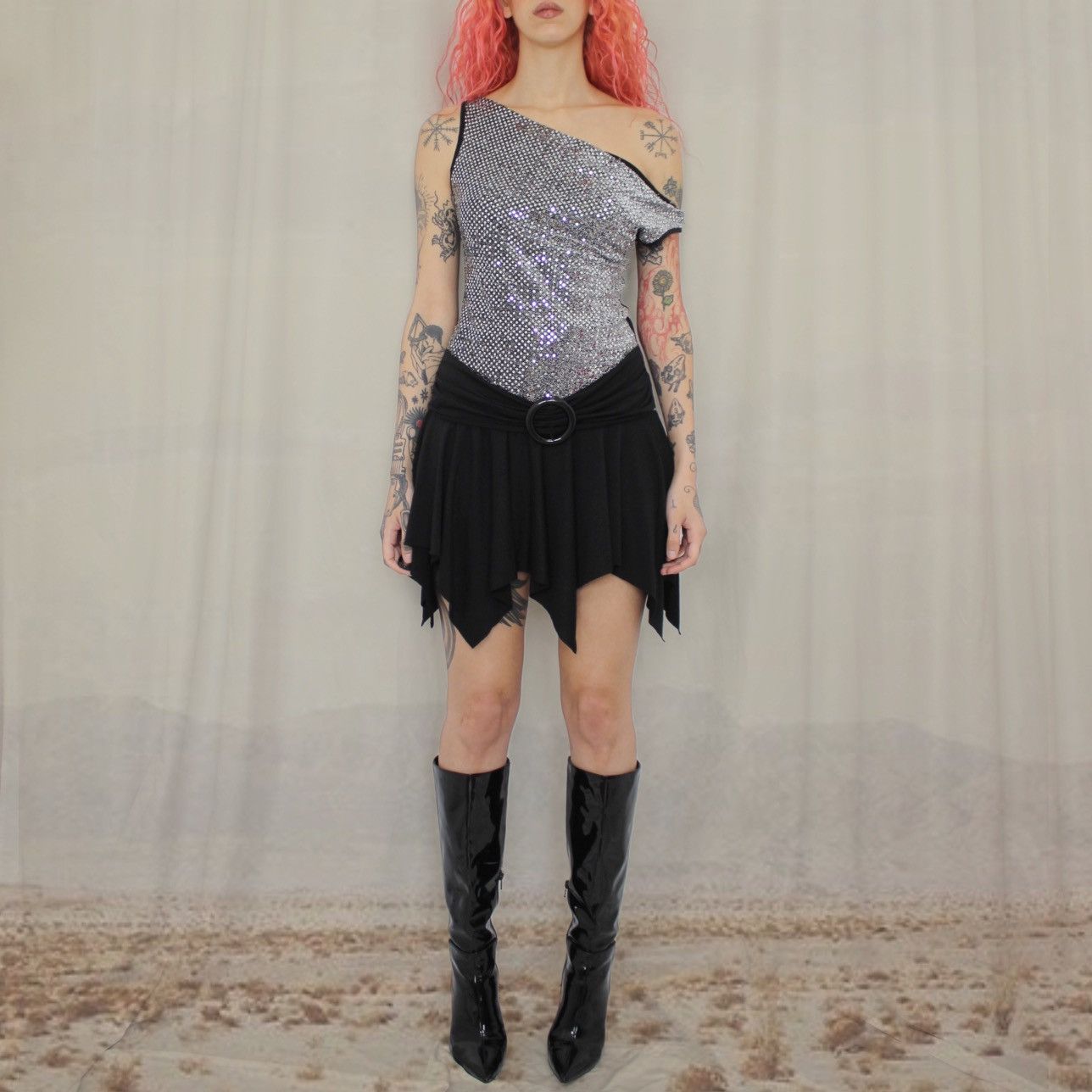 Vintage 🪩DISCOBALL MINIDRESS🪩 Size M / US 6-8 / IT 42-44 - 1 Thumbnail