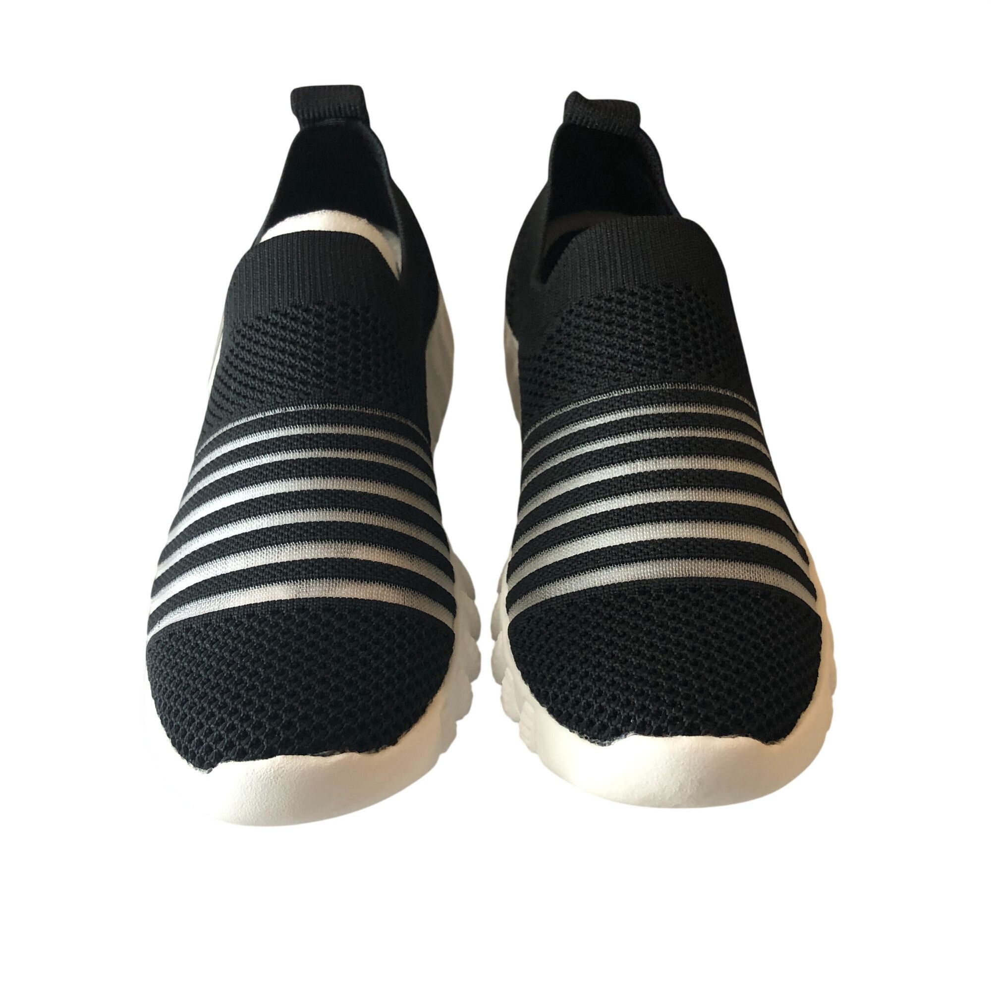 Other Bernie Mev Womens Wylie Sneakers Slip On Knit Mesh Stripes B Size US 7 / IT 37 - 2 Thumbnail