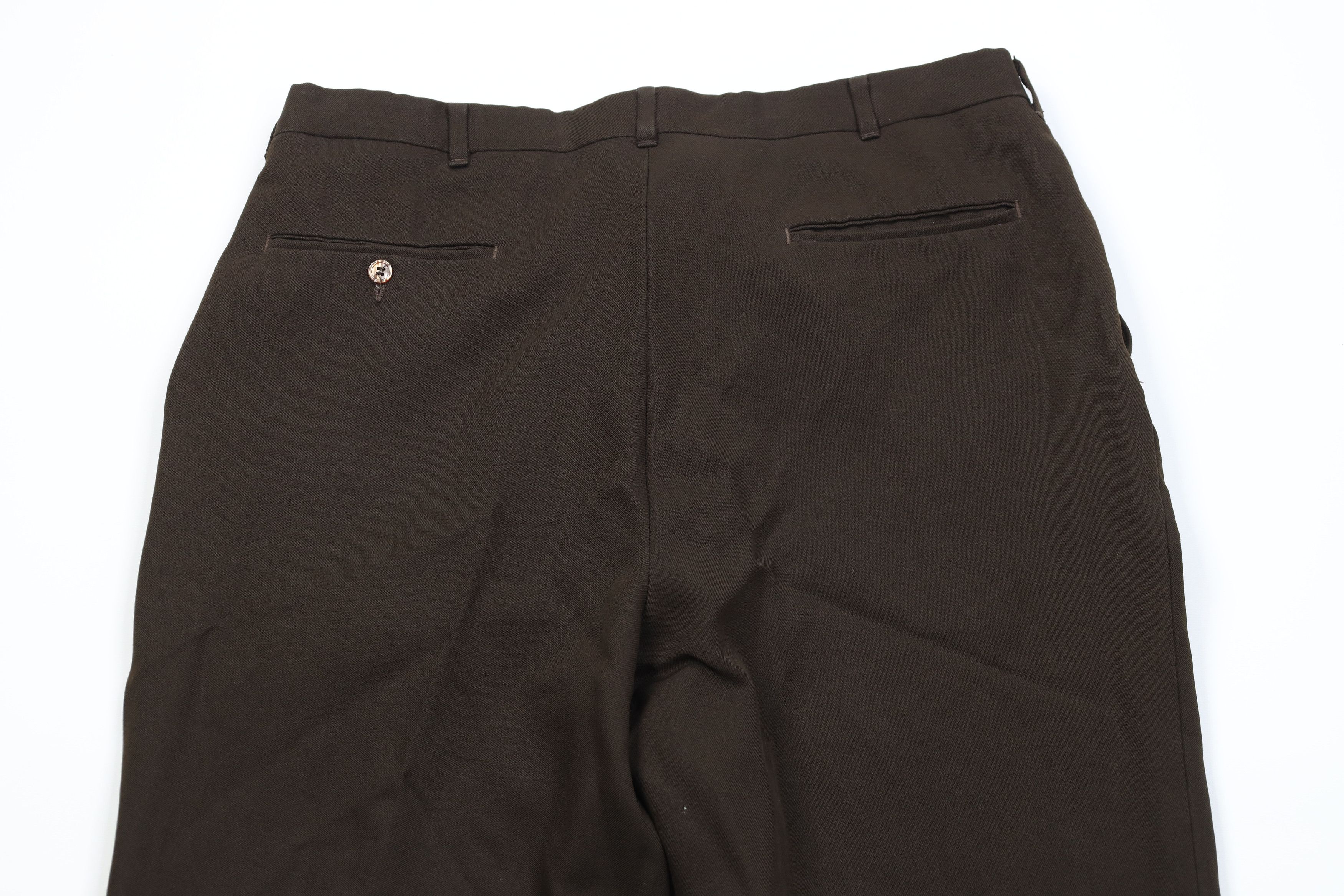 Vintage Vintage 70s Streetwear Knit Wide Leg Chino Pants Brown USA Size US 36 / EU 52 - 11 Thumbnail