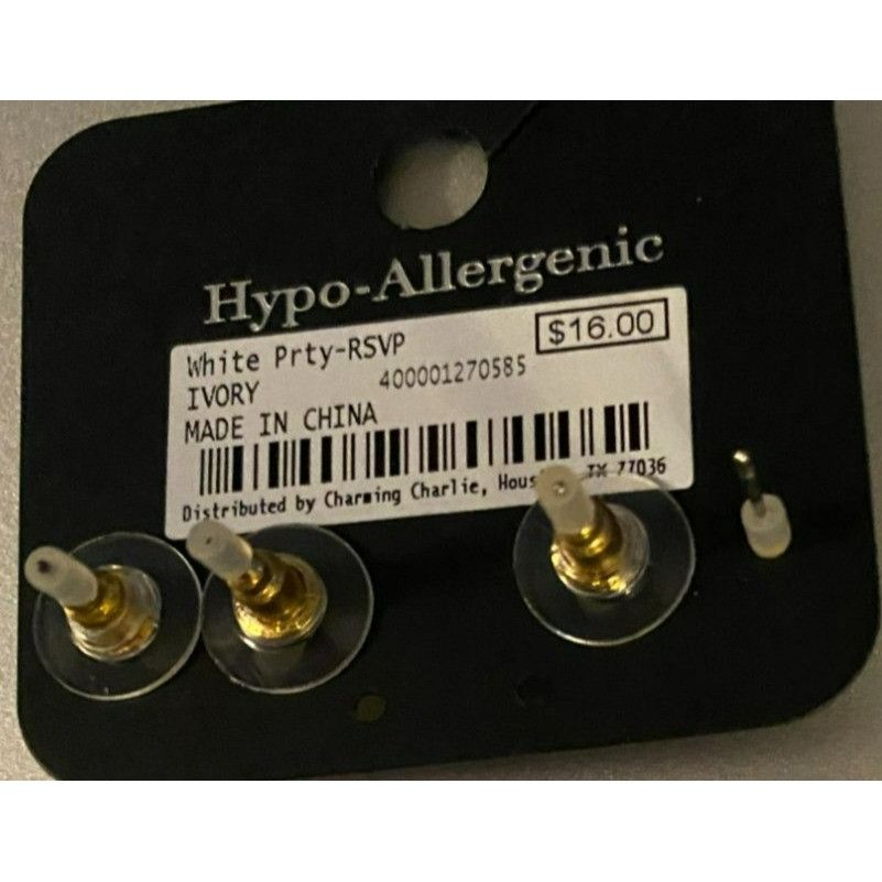 Other 2 Sets RSVP Charming Charli Hypo-Allergenic White and Gold T Size ONE SIZE - 4 Thumbnail