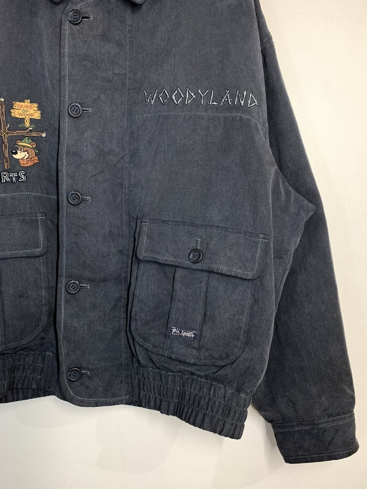 Japanese Brand × Vintage Vintage PiaSports Woodyland Bomber Jacket Size US XXL / EU 58 / 5 - 4 Thumbnail