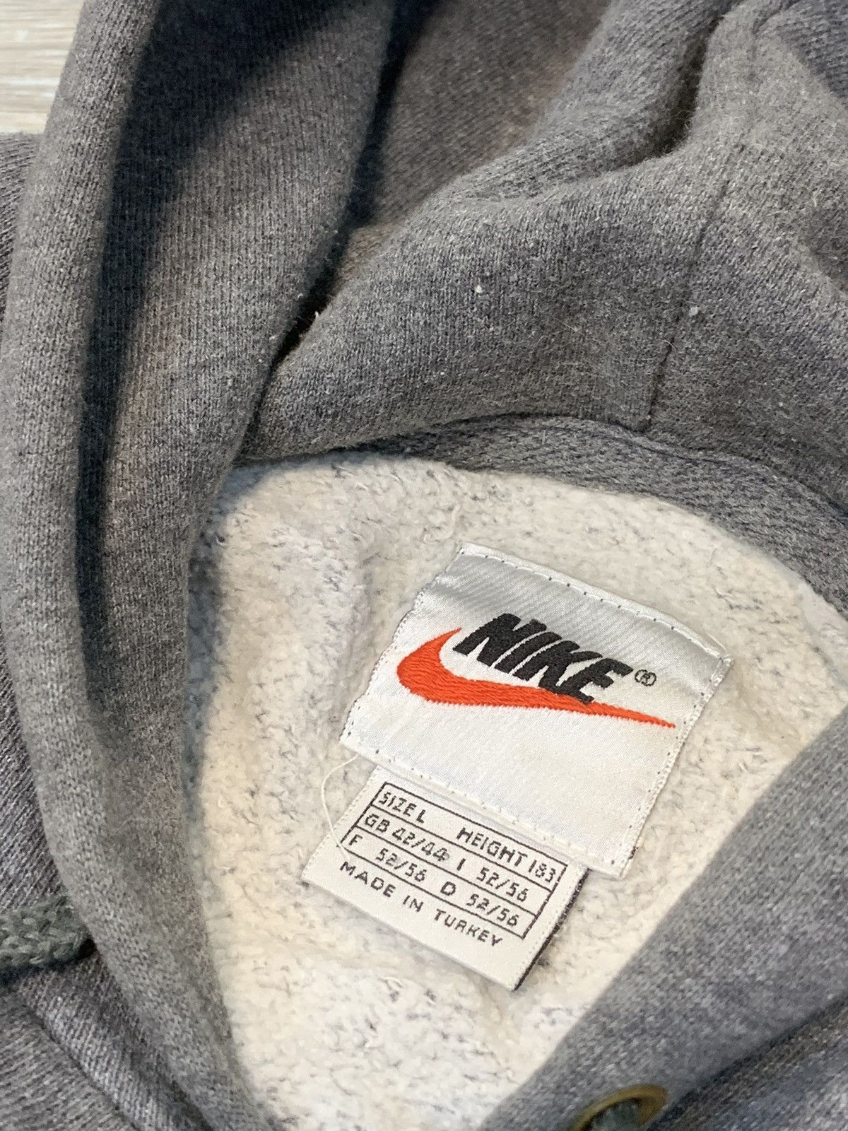 Vintage Nike grey vintage hoodie men’s size L Size US L / EU 52-54 / 3 - 5 Thumbnail
