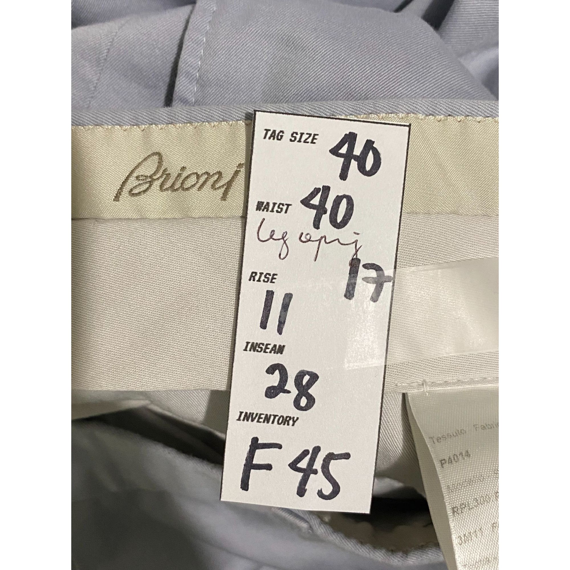 Brioni Brioni Flat Front Relaxed Fit Dress Pants Gray 40x28 Men's F Size US 40 / EU 56 - 5 Thumbnail