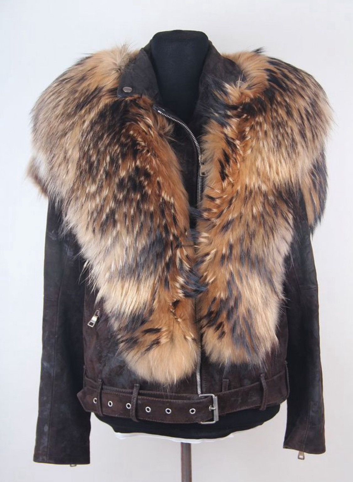 Balmain Balmain by Decarnin AW11 Brown Leather Fur Jacket | Grailed
