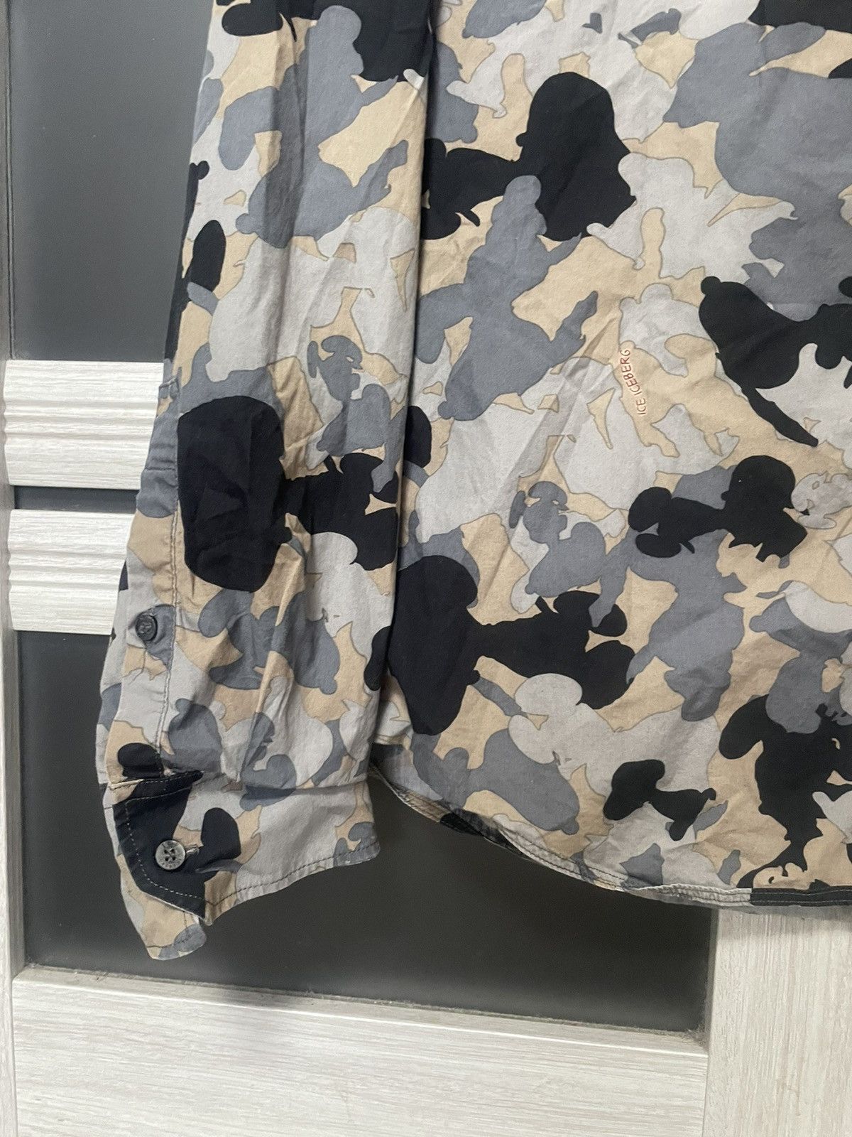 Iceberg × Peanuts Iceberg Snoopy Monogram Shirt Camo Logo Longsleeve Ice Size US XL / EU 56 / 4 - 6 Thumbnail