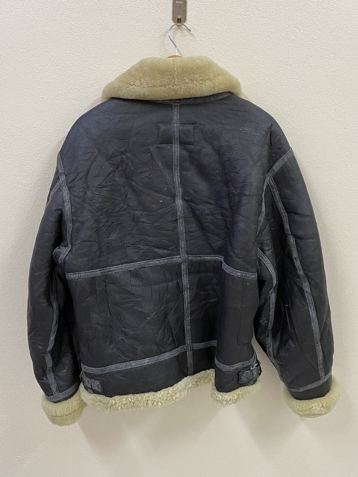 Vintage Vintage B3 Military Air Force Leather Jacket Size US XL / EU 56 / 4 - 2 Thumbnail