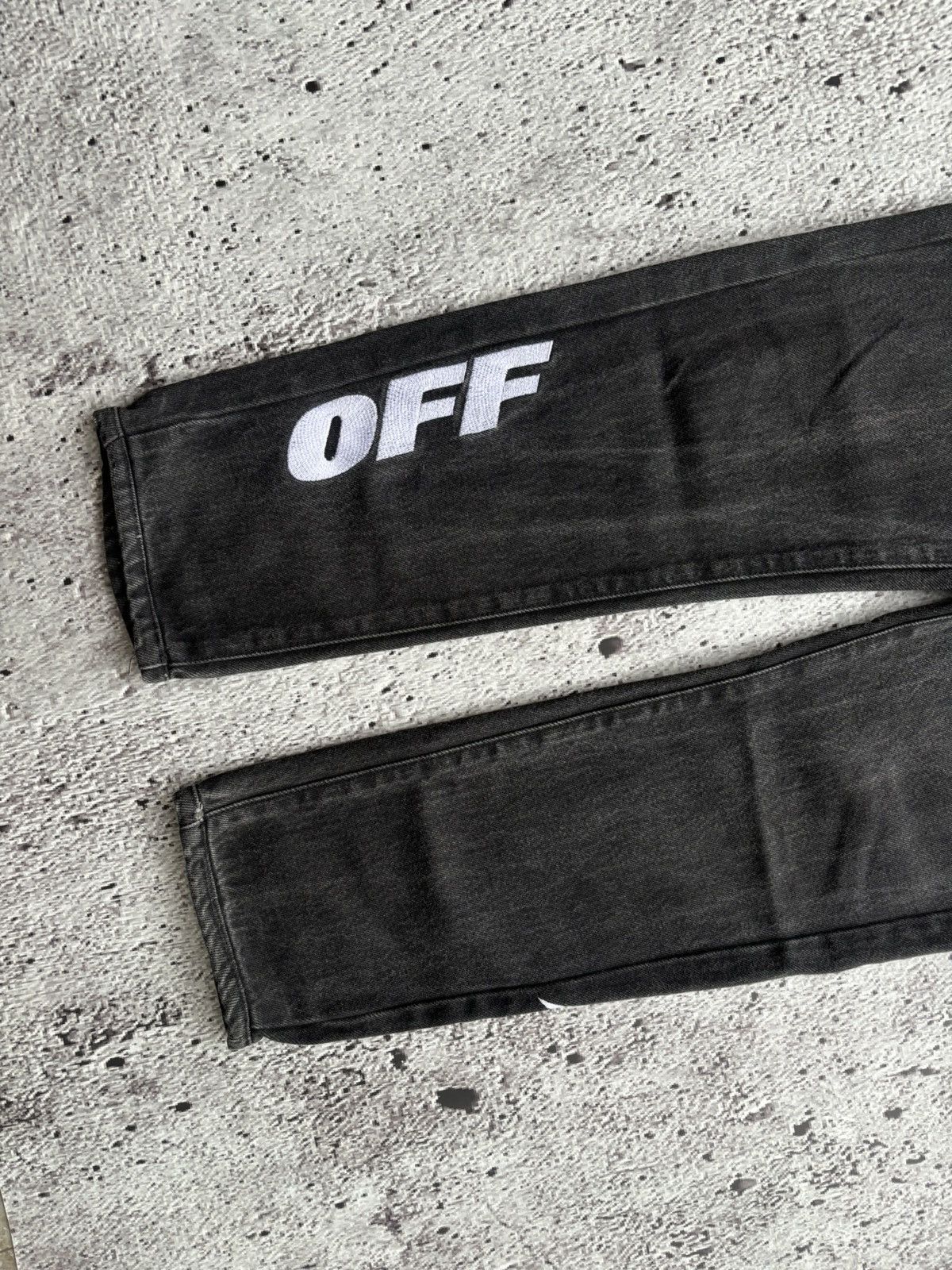 Off-White Off-white Black Denim Size US 29 - 6 Thumbnail