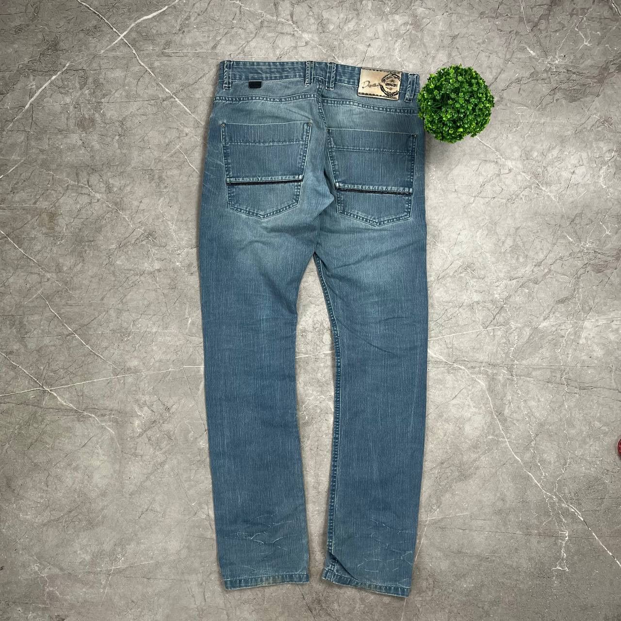 Japanese Brand Jeans Dirty Pants Faded Crash Denim Thrashed Y2K Distressed Size US 33 - 11 Thumbnail