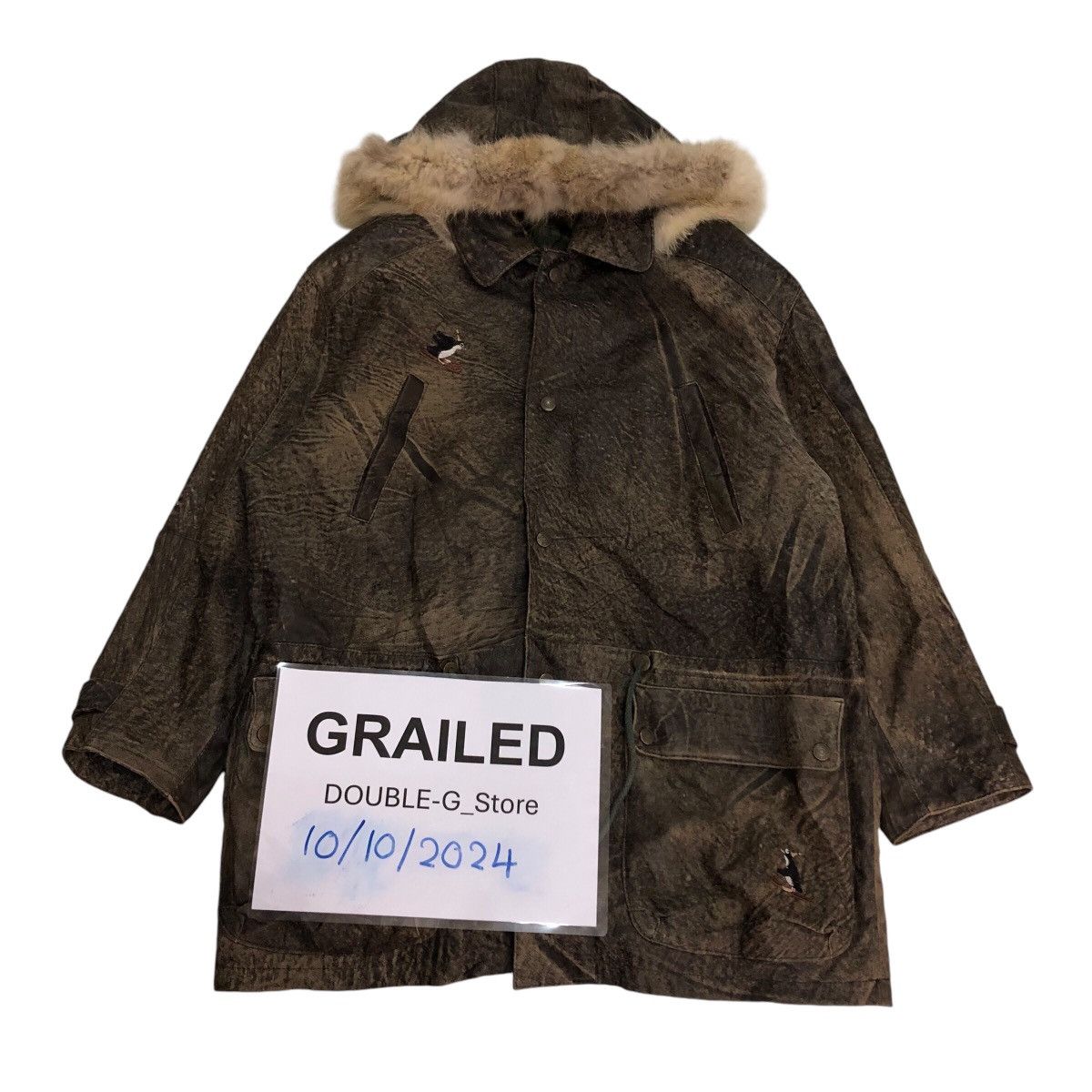 Japanese Brand × Vintage Vintage Biker Leather Jacket Embroidered Design IsseyMiyake Size US M / EU 48-50 / 2 - 1 Thumbnail