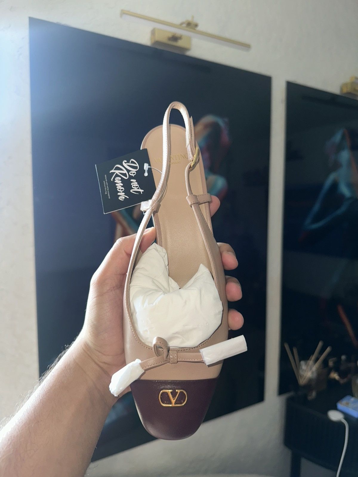 Valentino Valentino Garavani Valet Du Roi Kid Slingback Ballerina 25Mm Size US 8 / IT 38 - 4 Thumbnail