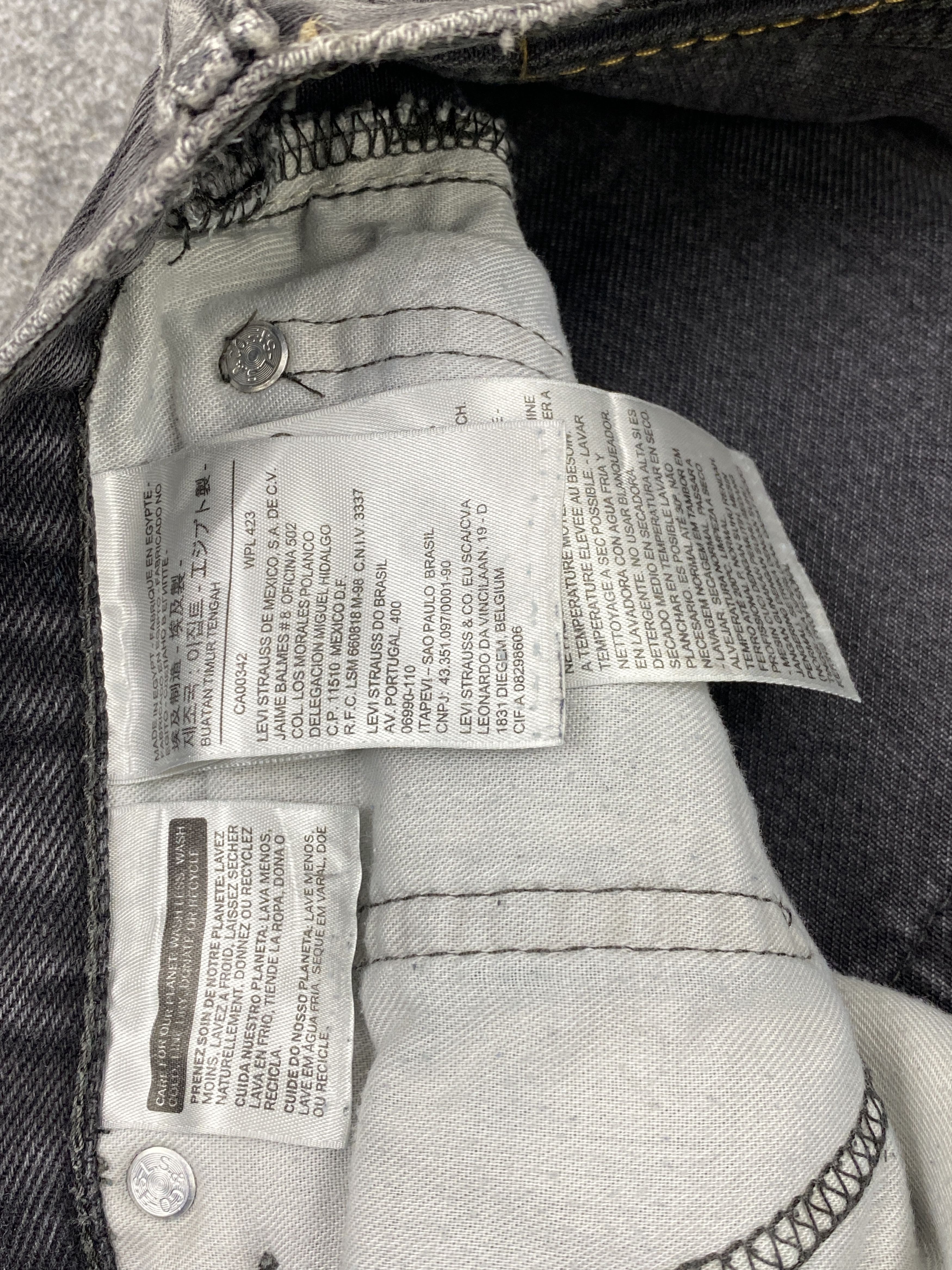 Levi's × Vintage Vintage Levis 505 Faded Black Denim Jeans Size US 32 / EU 48 - 7 Thumbnail