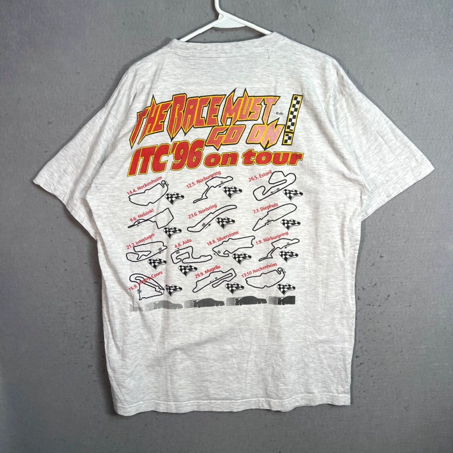 Vintage VINTAGE 90s DTM Racing T-Shirt Adult XL Gray Mens Size US XL / EU 56 / 4 - 2 Thumbnail