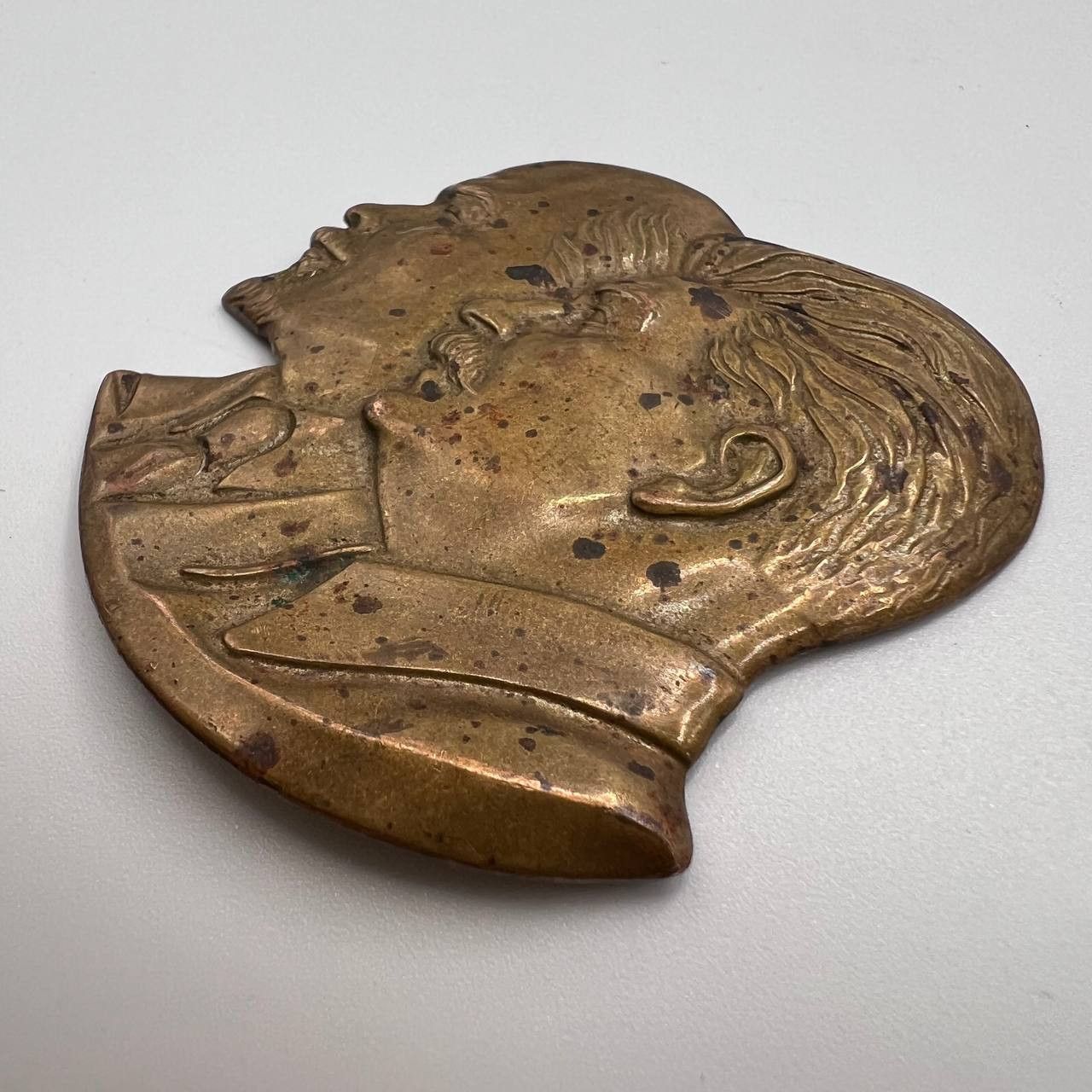 Vintage Vintage USSR Brass Wall Plaque Lenin Stalin Bust USSR Size ONE SIZE - 7 Thumbnail
