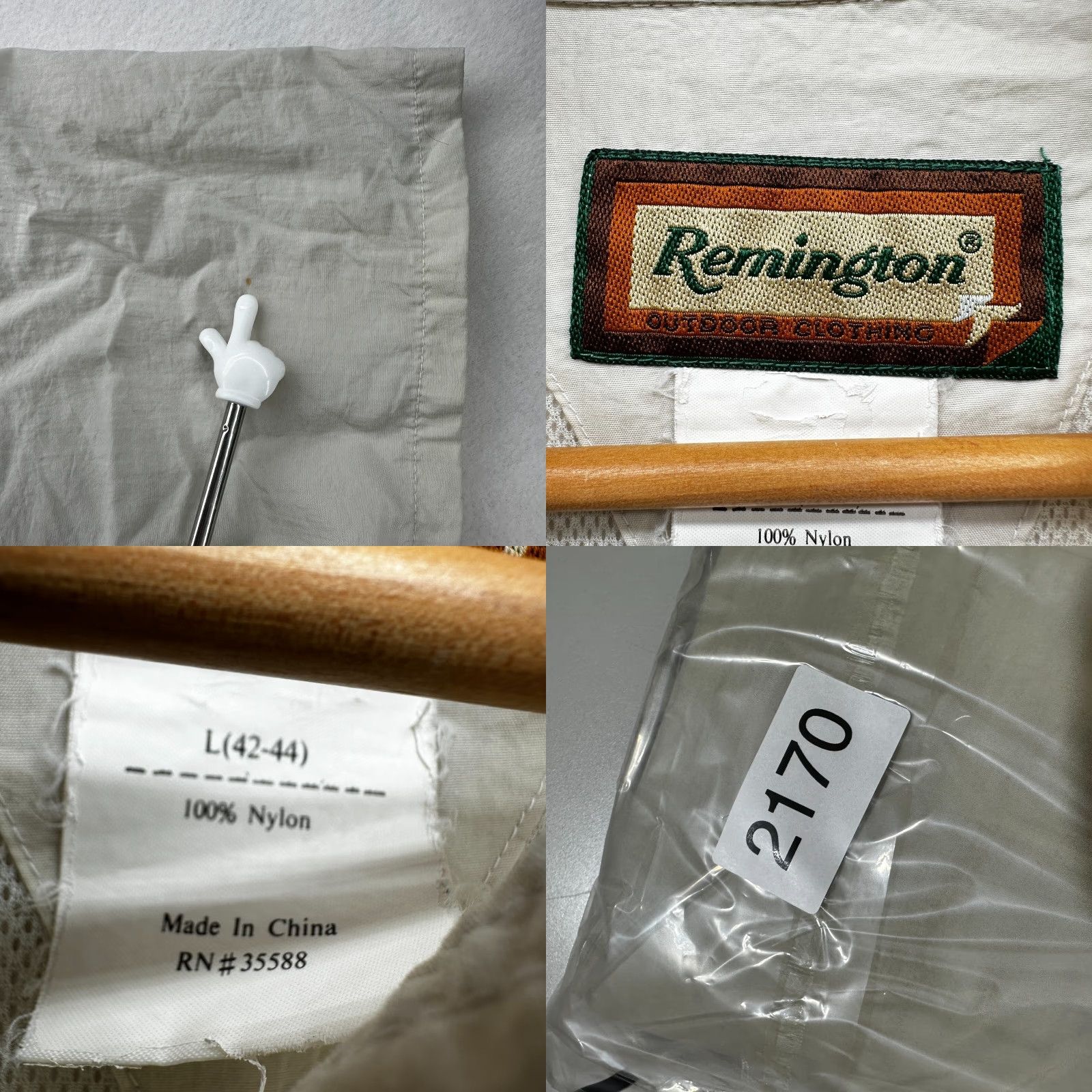 Vintage Remington Button-Up Shirt Gray Men's Large Short Sleeve Pockets Collared Size US L / EU 52-54 / 3 - 8 Thumbnail