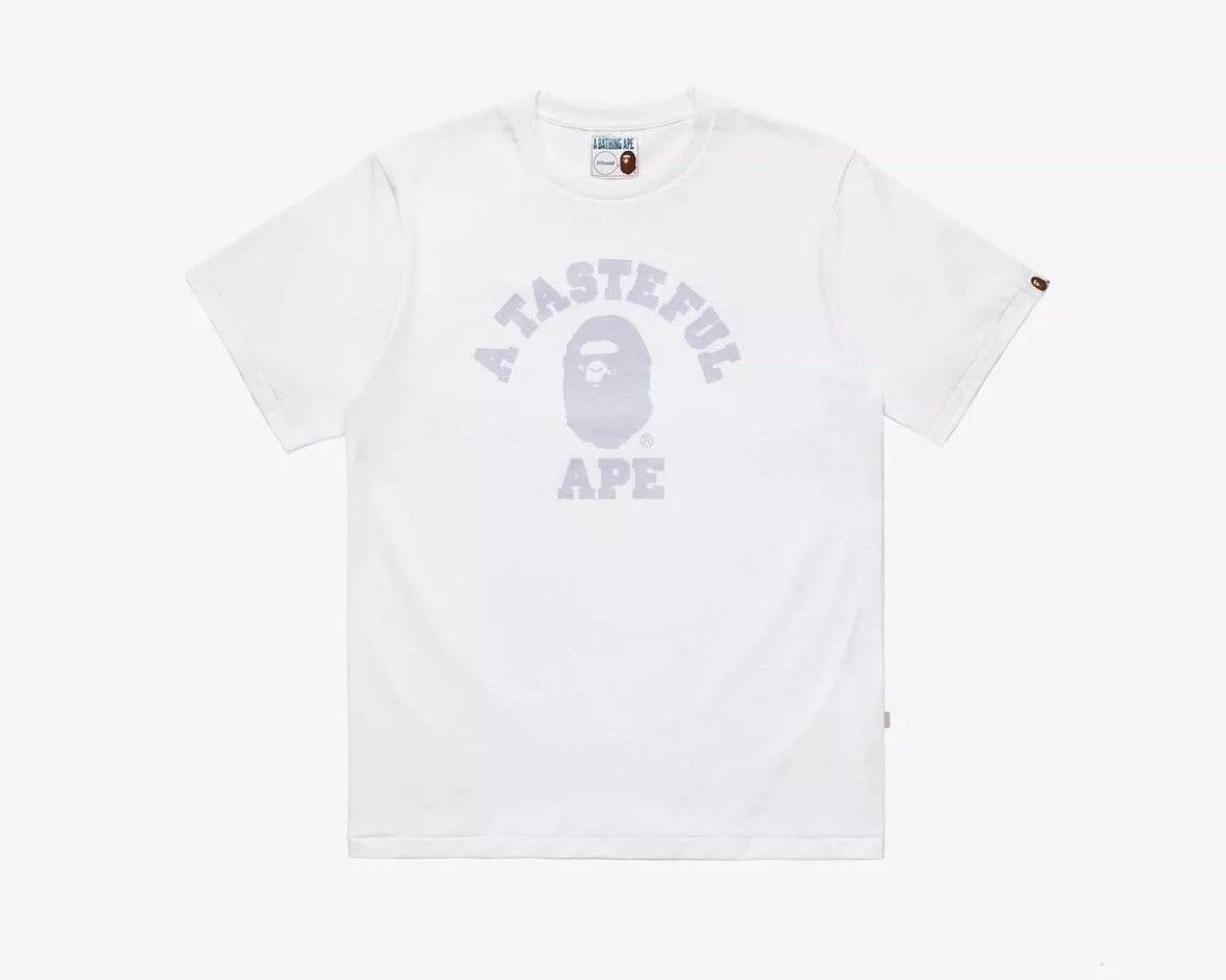 Bape × JJJJound BAPE X JJJJOUND COLLEGE TEE MENS WHITE SIZE XXXL Size US XXL / EU 58 / 5 - 1 Thumbnail