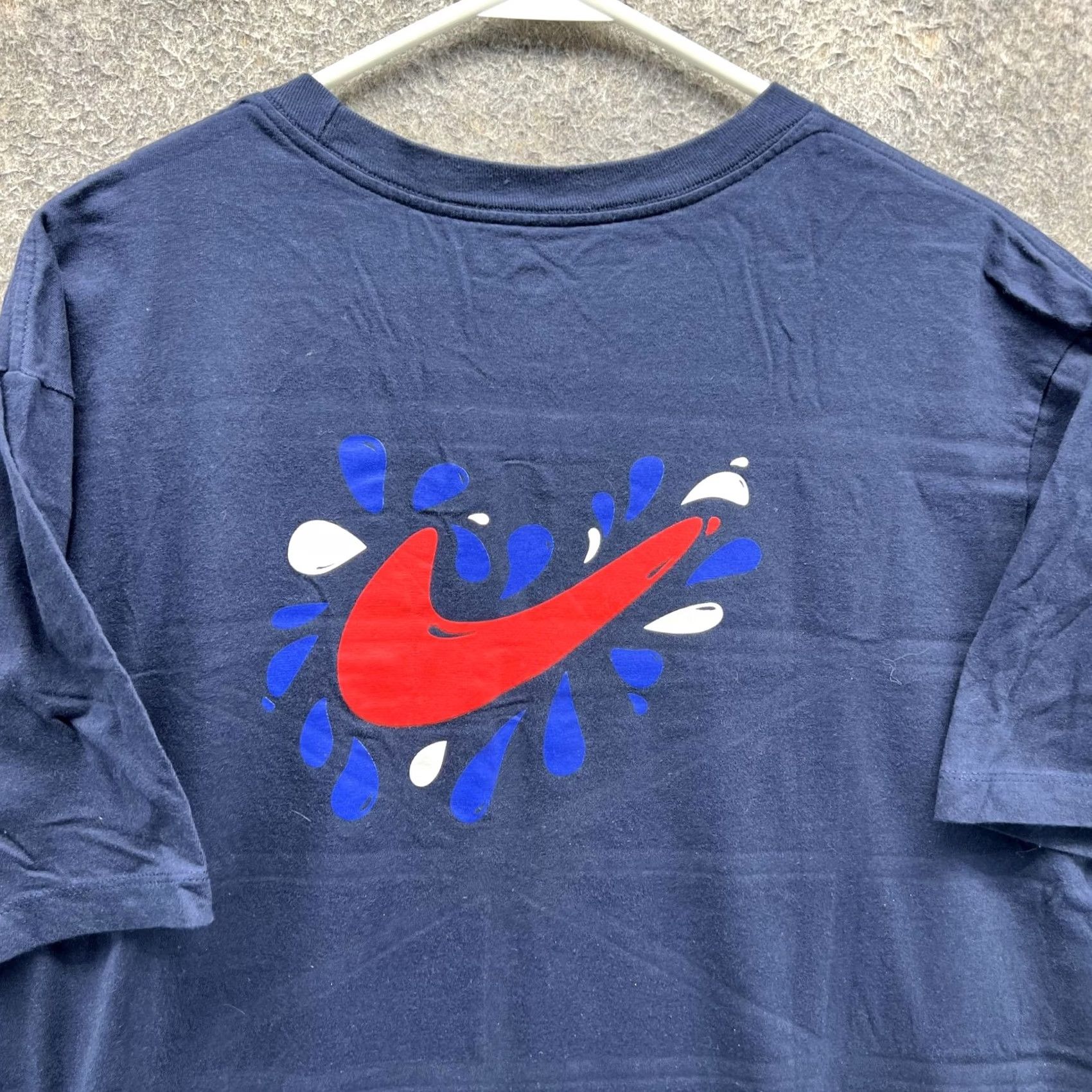 Nike Nike Shirt Mens 2XL Navy Just Do It Swoosh Graphic T-Shirt Sports Back Graphic Size US XXL / EU 58 / 5 - 6 Thumbnail