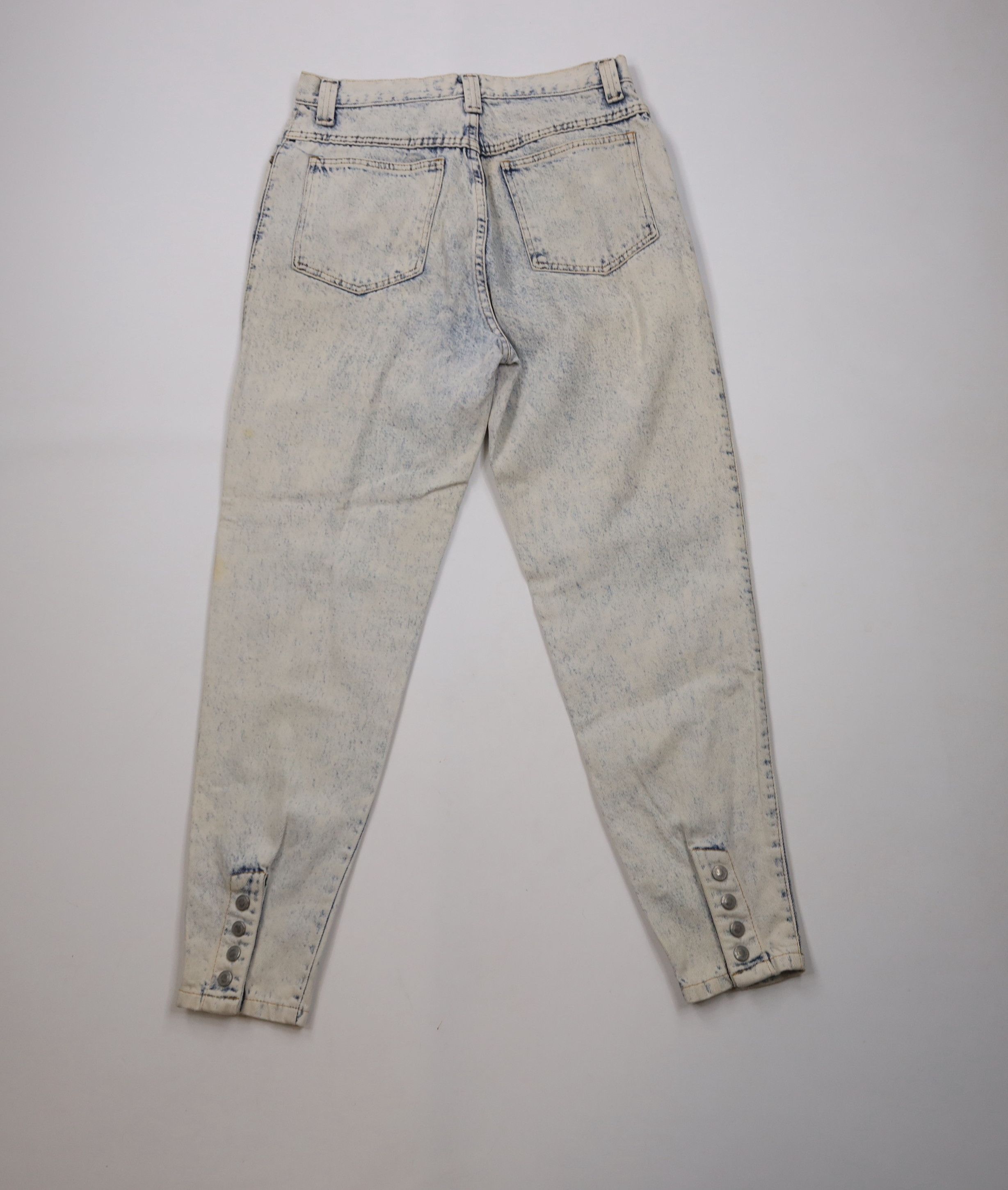 Vintage Vintage 80s 90s IOU Streetwear Tapered Leg Acid Wash Jeans Size 30" / US 8 / IT 44 - 11 Thumbnail