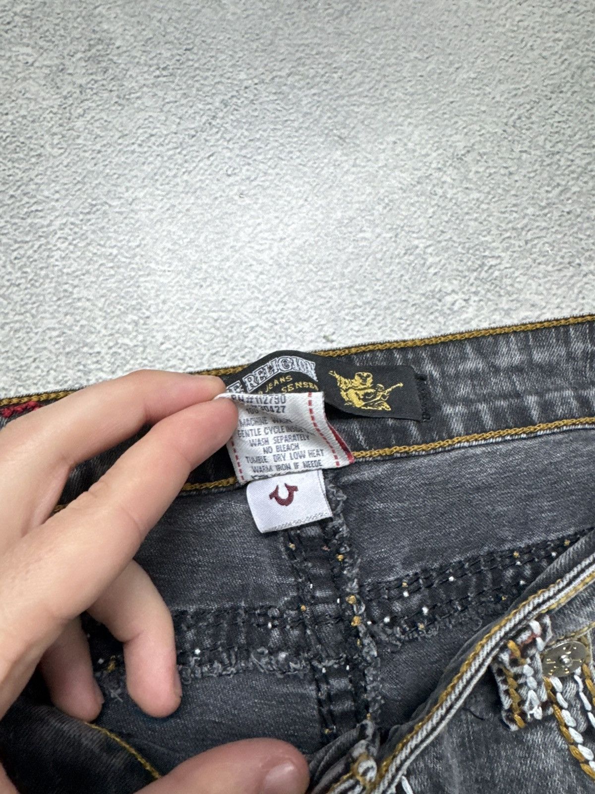 True Religion Vintage Y2k True Religion USA Denim Jeans 90’s Size 33" - 18 Thumbnail