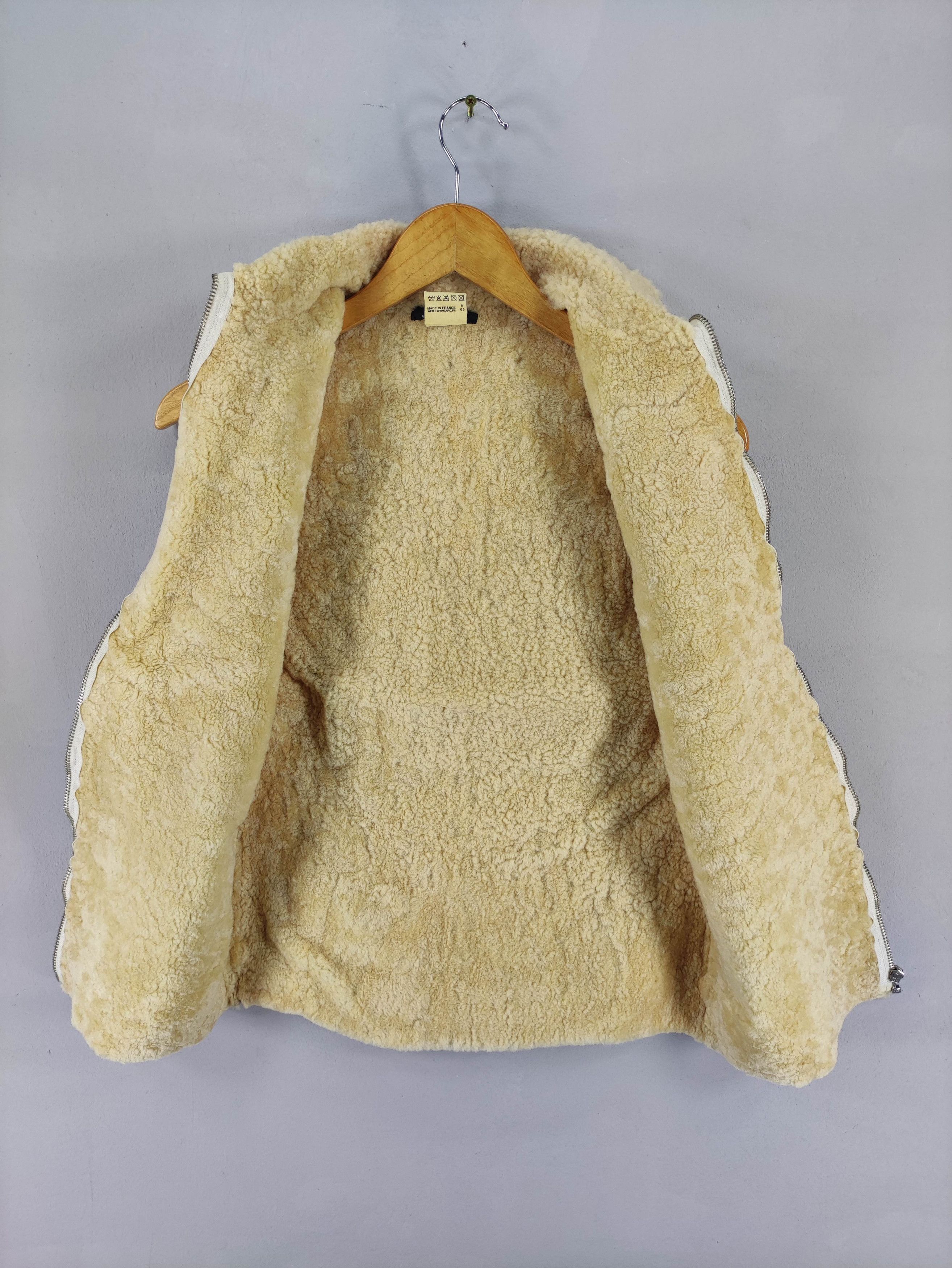 A.P.C. Vintage A.P.C Sheepskin Vest Leather Zipper Size US S / EU 44-46 / 1 - 4 Thumbnail