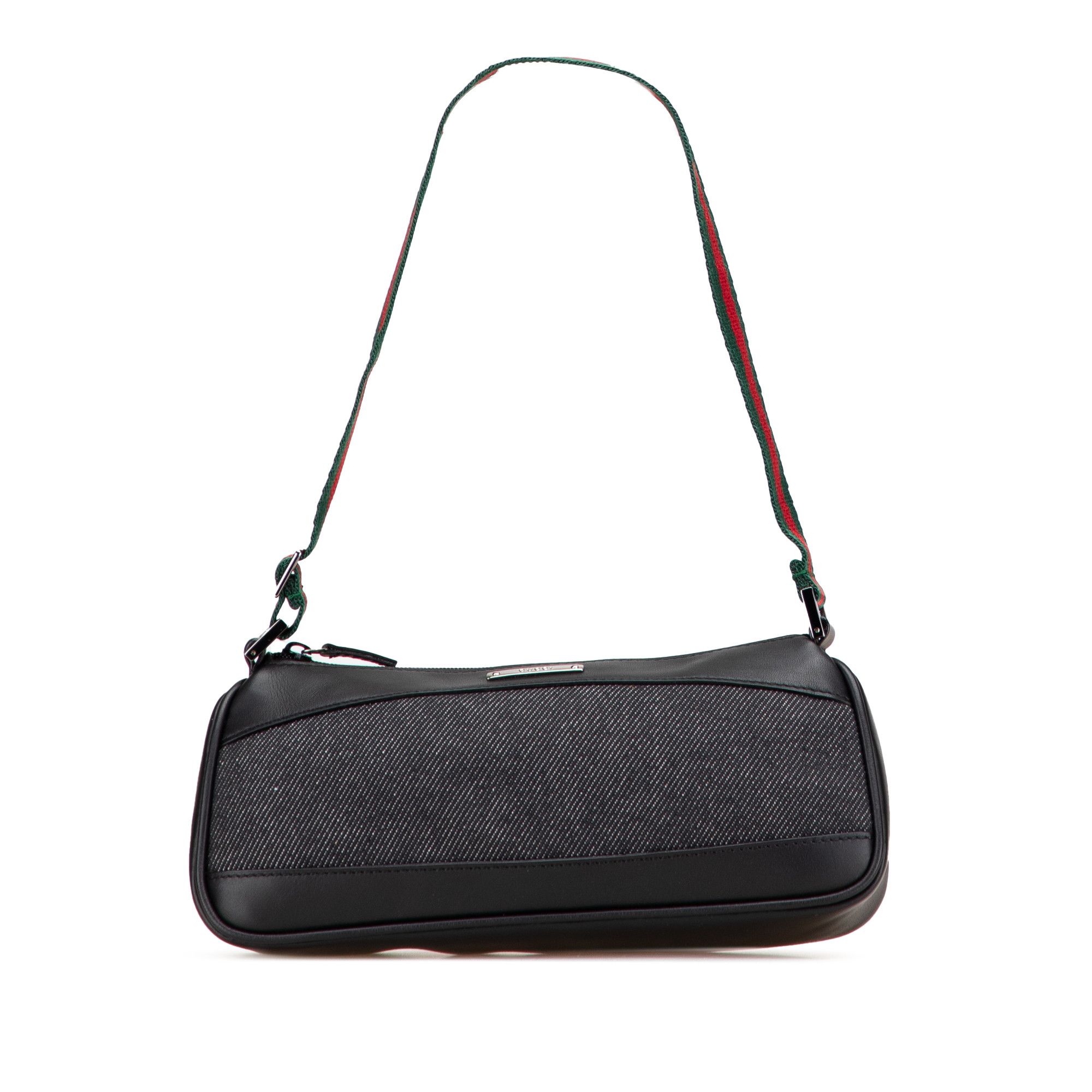 Gucci Gucci Denim Web Shoulder Bag Size ONE SIZE - 1 Thumbnail