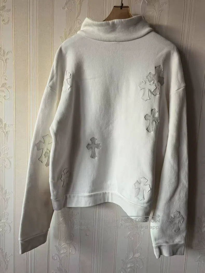 Chrome Hearts CHROME HEARTS Size M White leather cross sweater Size US M / EU 48-50 / 2 - 2 Thumbnail