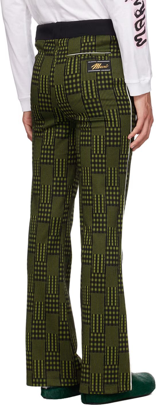 Marni o1w1db10824 Jacquard Sweatpant in Green Black Size US 34 / EU 50 - 3 Thumbnail