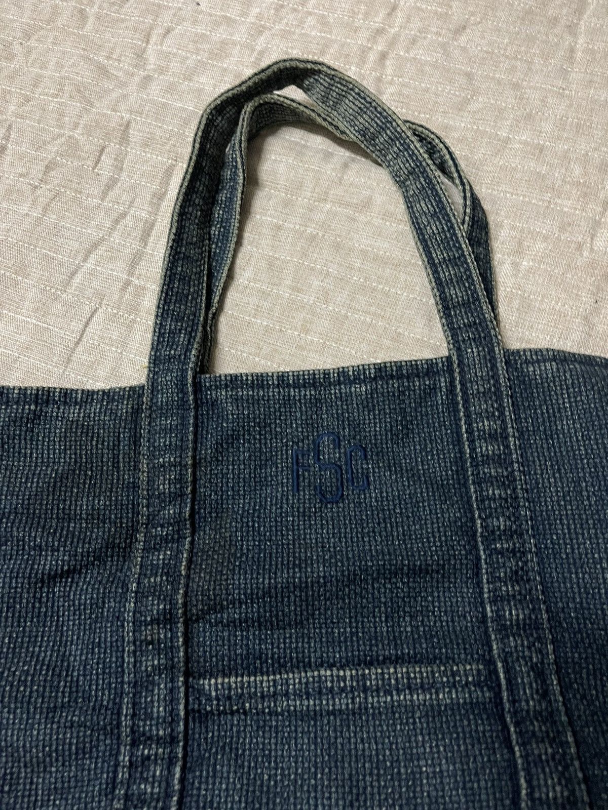 Freemans Sporting Club Freemans sporting club indigo jeans tote bags Size ONE SIZE - 3 Thumbnail