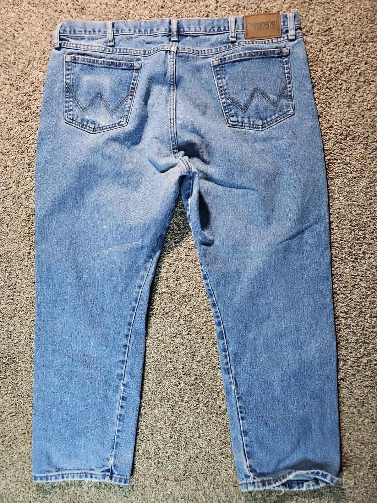 Wrangler Wrangler Rugged Wear Straight Blue Jeans APPROX 42x28 Size US 42 / EU 58 - 6 Thumbnail