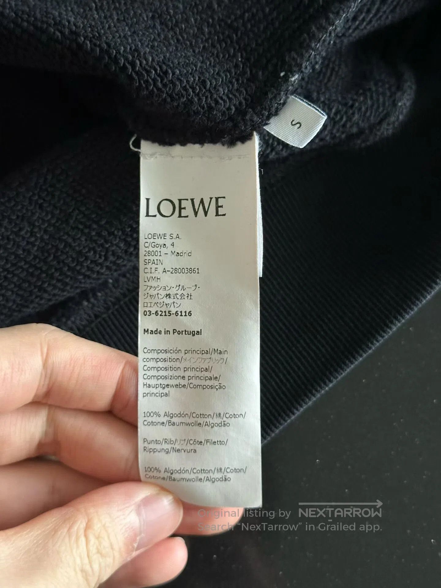 Loewe Loewe Black Silver Sweatshirt. Size US S / EU 44-46 / 1 - 4 Thumbnail