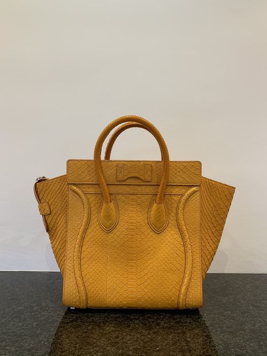 Celine Celine Mini Luggage Python | Grailed