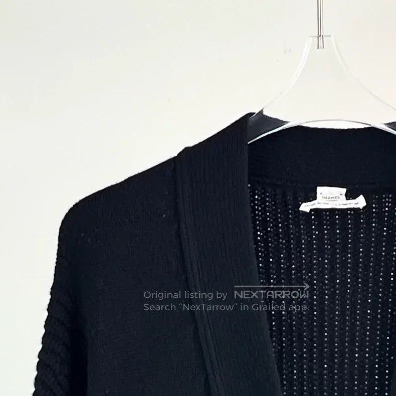 Hermes Hermes Black Cashmere Open Cardigan Jacket Size XS / US 0-2 / IT 36-38 - 3 Thumbnail