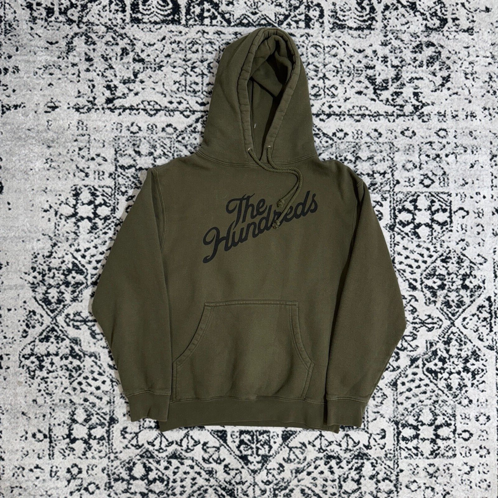 Vintage The Hundreds Unisex Green Army Bottle Cotton Hoodie Size S Size US S / EU 44-46 / 1 - 1 Thumbnail