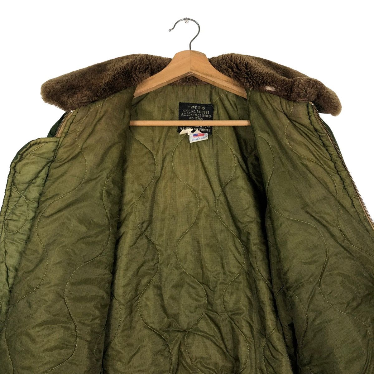 Avirex 🔥VINTAGE 70’s AVIREX USA BOMBER JACKET MINK FUR COLLAR Size US M / EU 48-50 / 2 - 14 Thumbnail