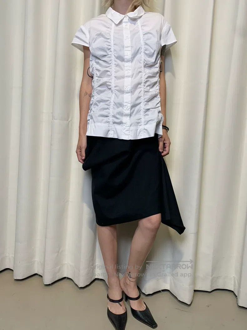 Comme des Garcons Comme Des Garcons size S Distressed Wool Skirt Size 22" - 6 Thumbnail