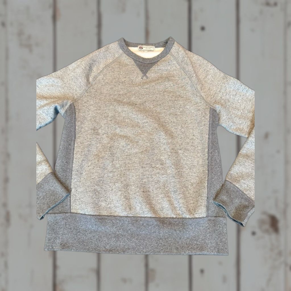Wallace & Barnes Wallace & Barnes Crewneck Sweatshirt Heavyweight Raglan Men's Small J-Crew Gray Size US S / EU 44-46 / 1 - 1 Thumbnail
