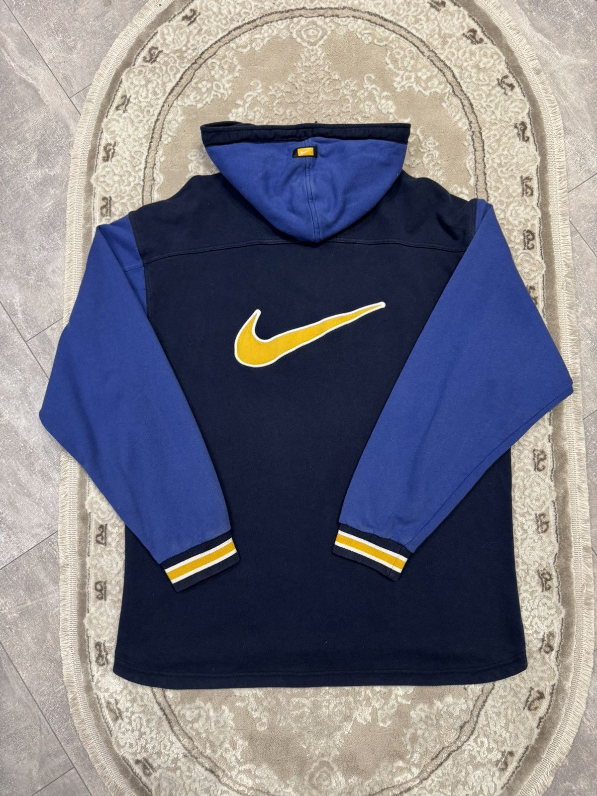 Nike Vintage 90s Nike Hoodie Big Logo Baggy Brill Faded Size US L / EU 52-54 / 3 - 2 Thumbnail