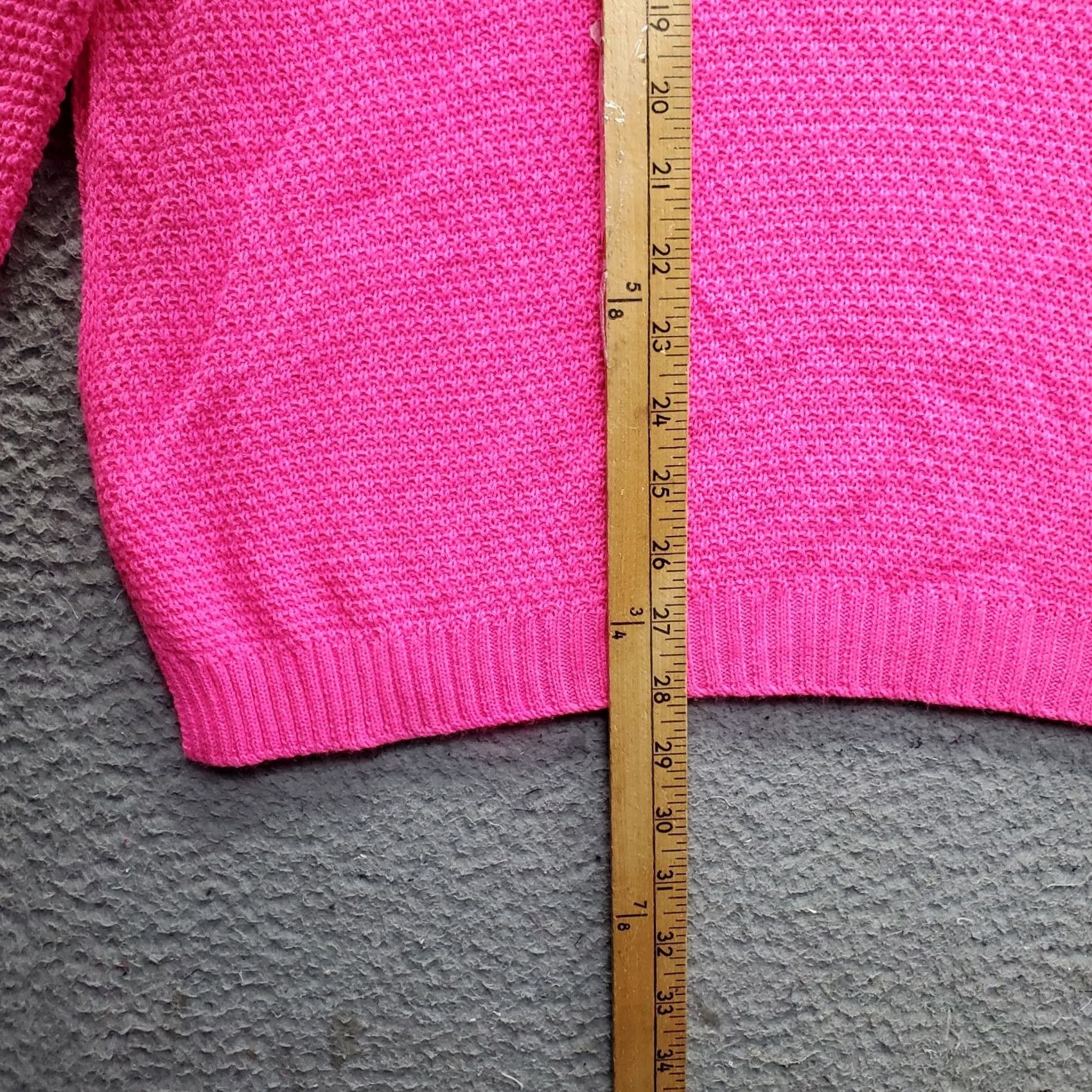 Boohoo Boohoo Pink Tunic Sweater Womens 14 Long Sleeve Pullover Moss Stitch Crew Neck Knit Casual Capris? Size XL / US 12-14 / IT 48-50 - 4 Thumbnail