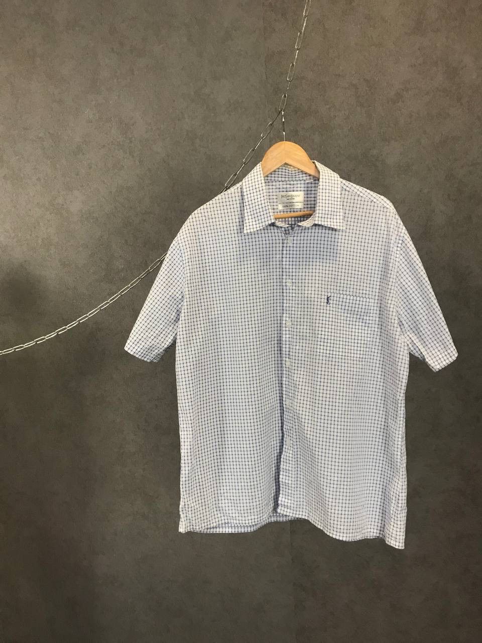 Yves Saint Laurent YSL Yves Saint Laurent vintage designer logo shirt Size US XL / EU 56 / 4 - 1 Thumbnail