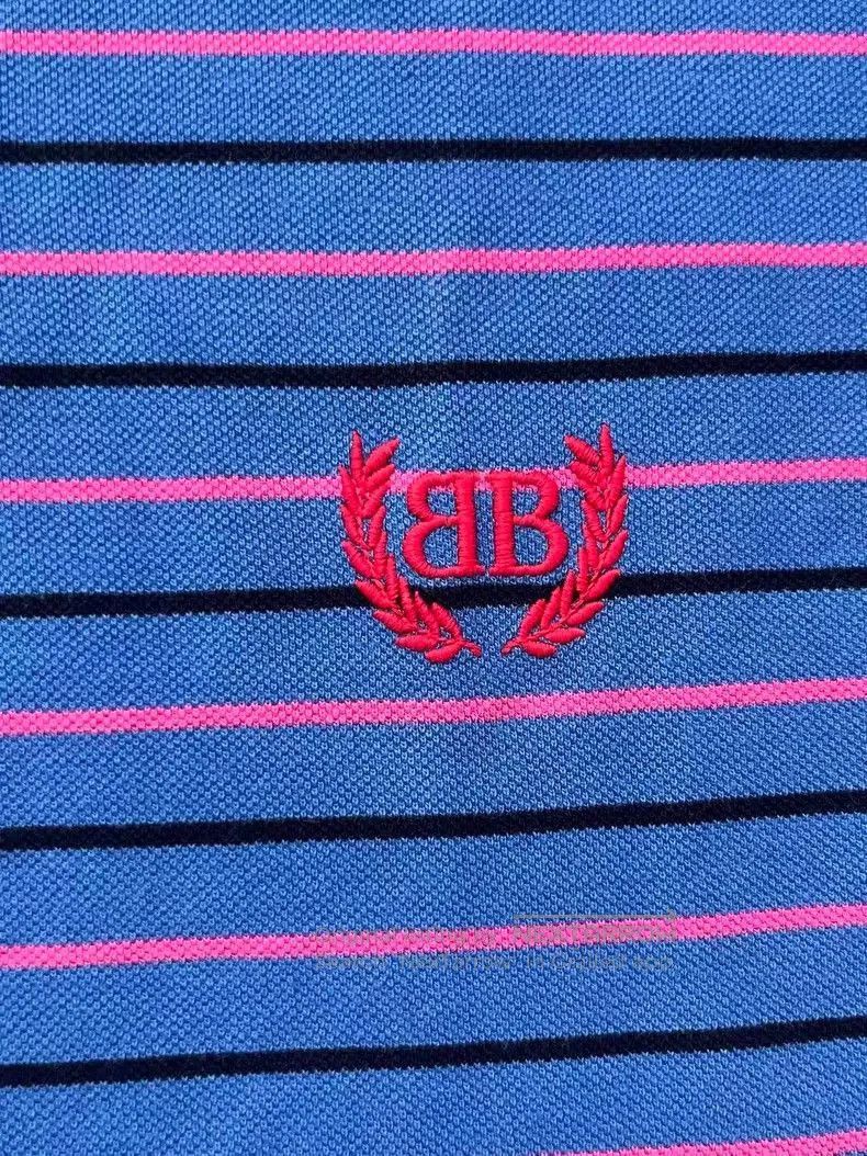 Balenciaga Balenciaga Striped Embroidered Polo Shirt . Size US L / EU 52-54 / 3 - 3 Thumbnail