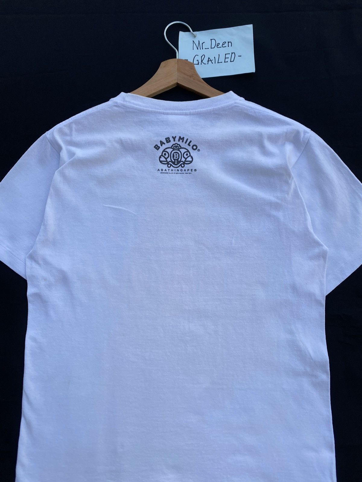 Bape Rare!! A BATHING APE Baby Milo White T-shirts Size US S / EU 44-46 / 1 - 20 Thumbnail