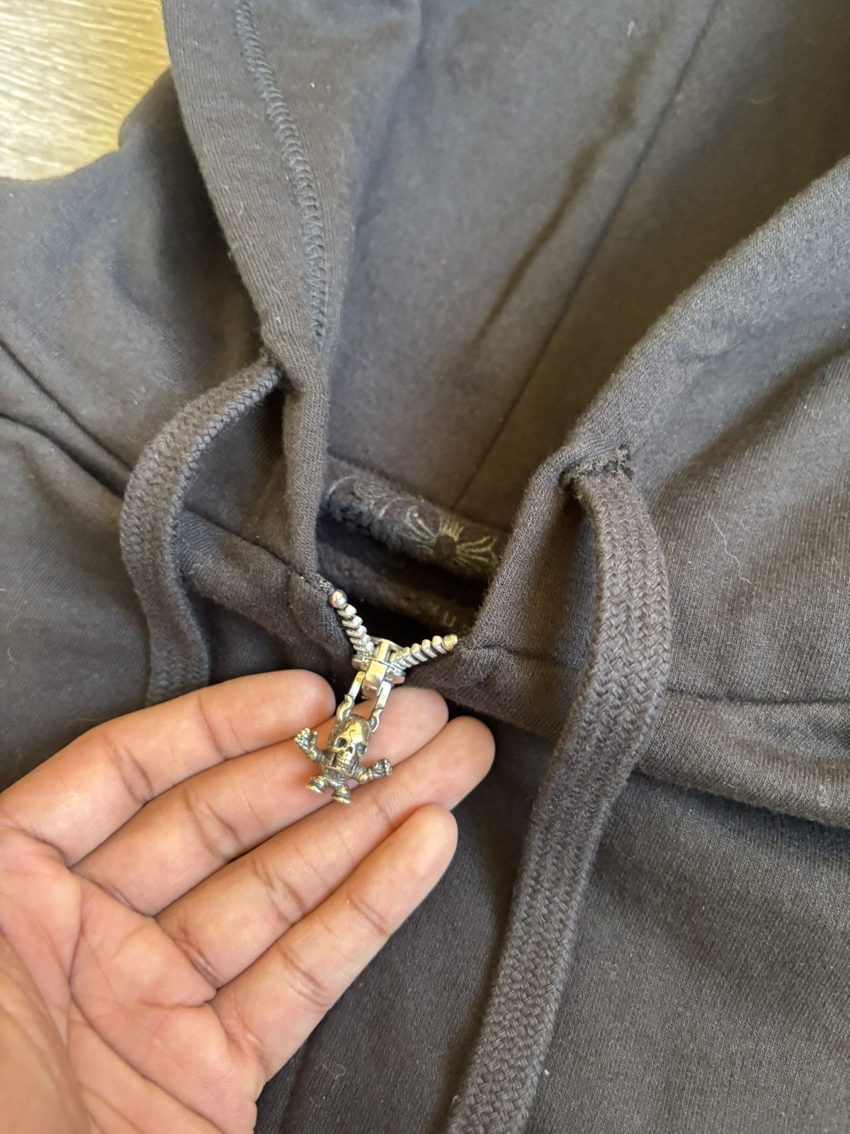Chrome Hearts Chrome Hearts Foti Black Zipup Hoodie Size US L / EU 52-54 / 3 - 6 Thumbnail