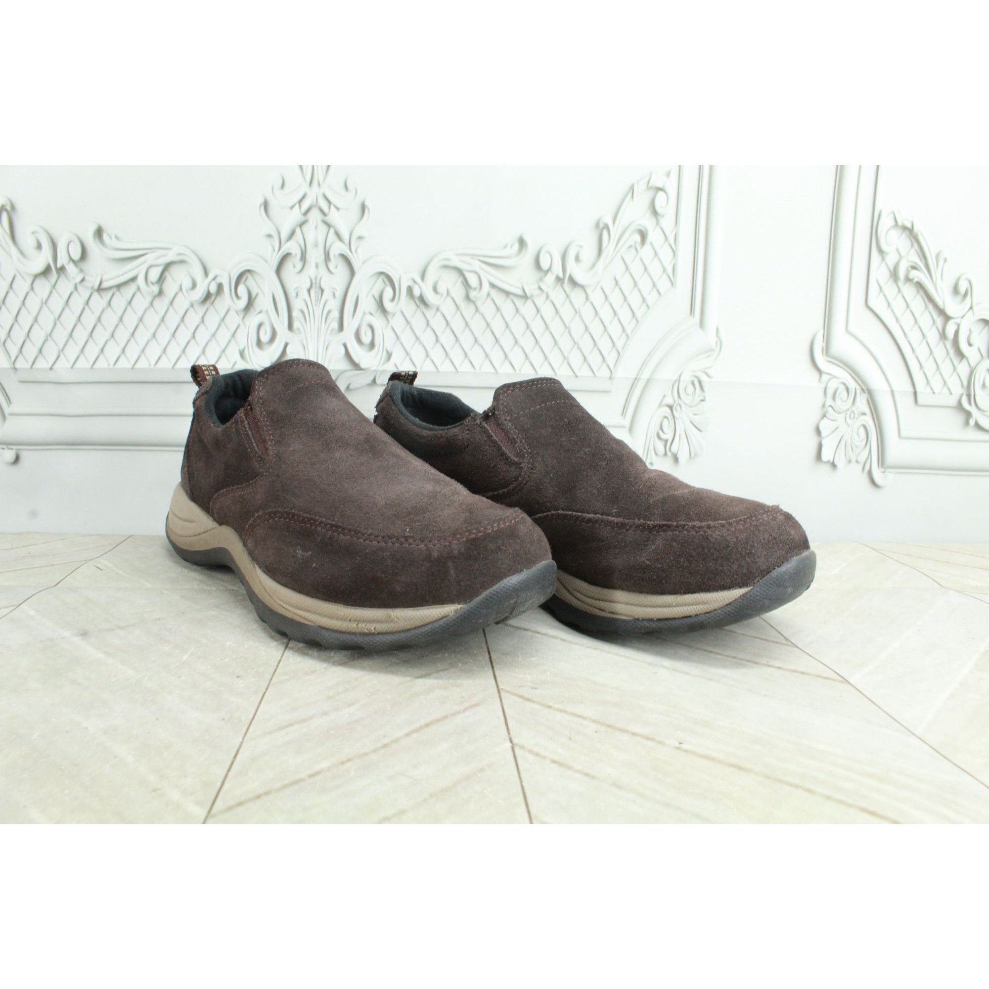 L.L. Bean LL Bean Brown Suede Slip On Comfort Moccasin Loafers Size US 9 / IT 39 - 3 Thumbnail