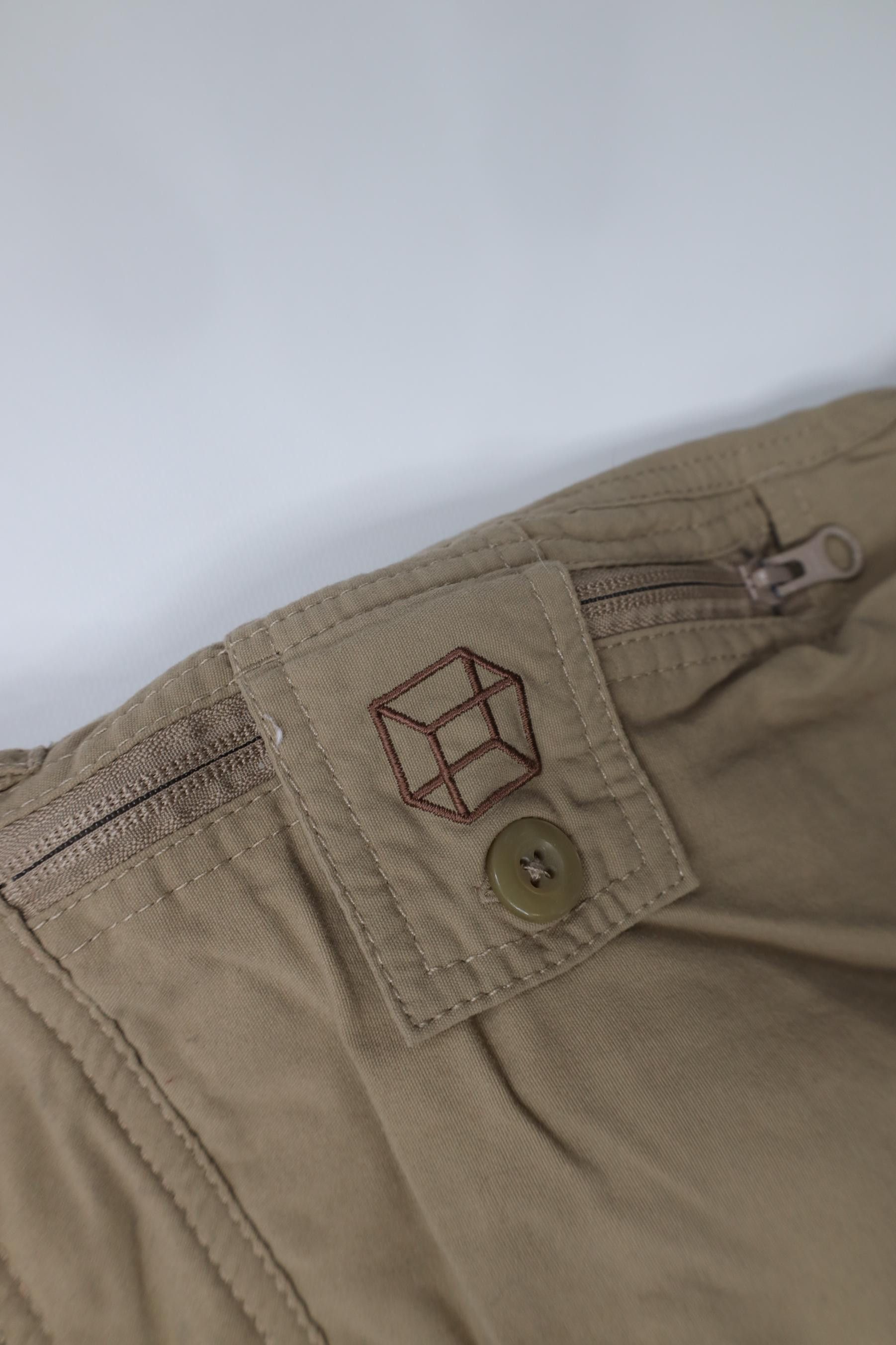 Vintage Clothing Arts Pick Pocket Proof Cargo Shorts Beige Nylon Size US 32 / EU 48 - 5 Thumbnail