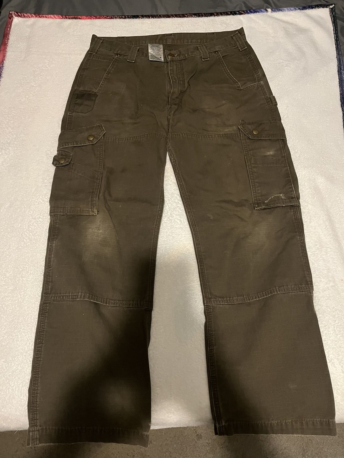 Carhartt × Vintage Carhartt x vintage brown carpenters pants Size US 34 / EU 50 - 1 Thumbnail